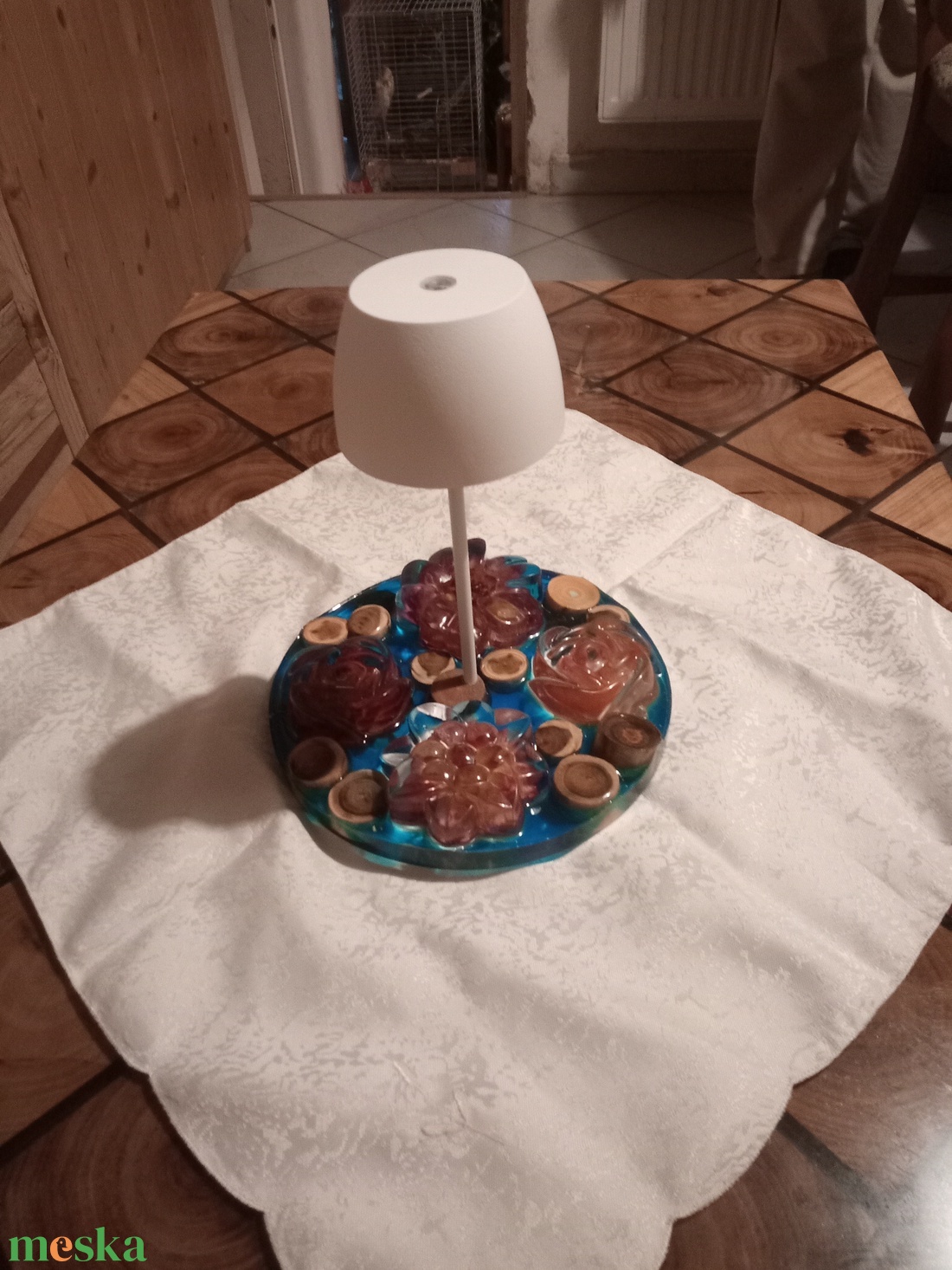 Epoxy epoxi asztali lámpa hangulatlámpa - otthon & életmód - lámpa - asztali lámpa - Meska.hu