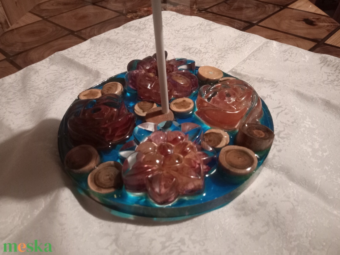 Epoxy epoxi asztali lámpa hangulatlámpa - otthon & életmód - lámpa - asztali lámpa - Meska.hu