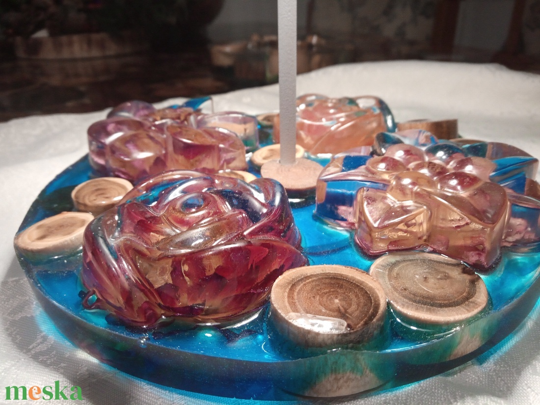 Epoxy epoxi asztali lámpa hangulatlámpa - otthon & életmód - lámpa - asztali lámpa - Meska.hu