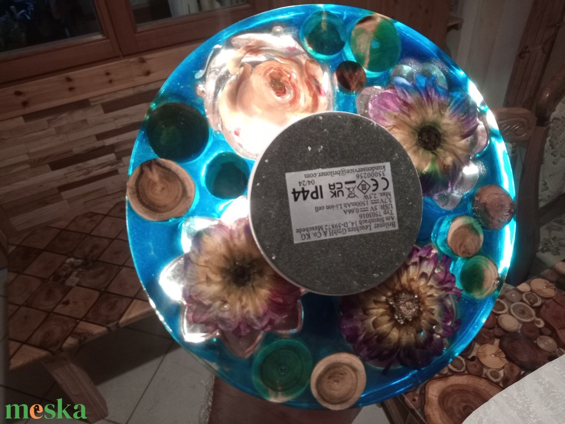 Epoxy epoxi asztali lámpa hangulatlámpa - otthon & életmód - lámpa - asztali lámpa - Meska.hu