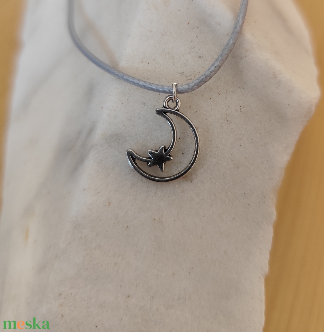 Hold csillggal medálos nyaklánc  - ékszer - nyaklánc - medálos nyaklánc - Meska.hu Hold csillggal medálos nyaklánc  - ékszer - nyaklánc - medálos nyaklánc - Meska.hu