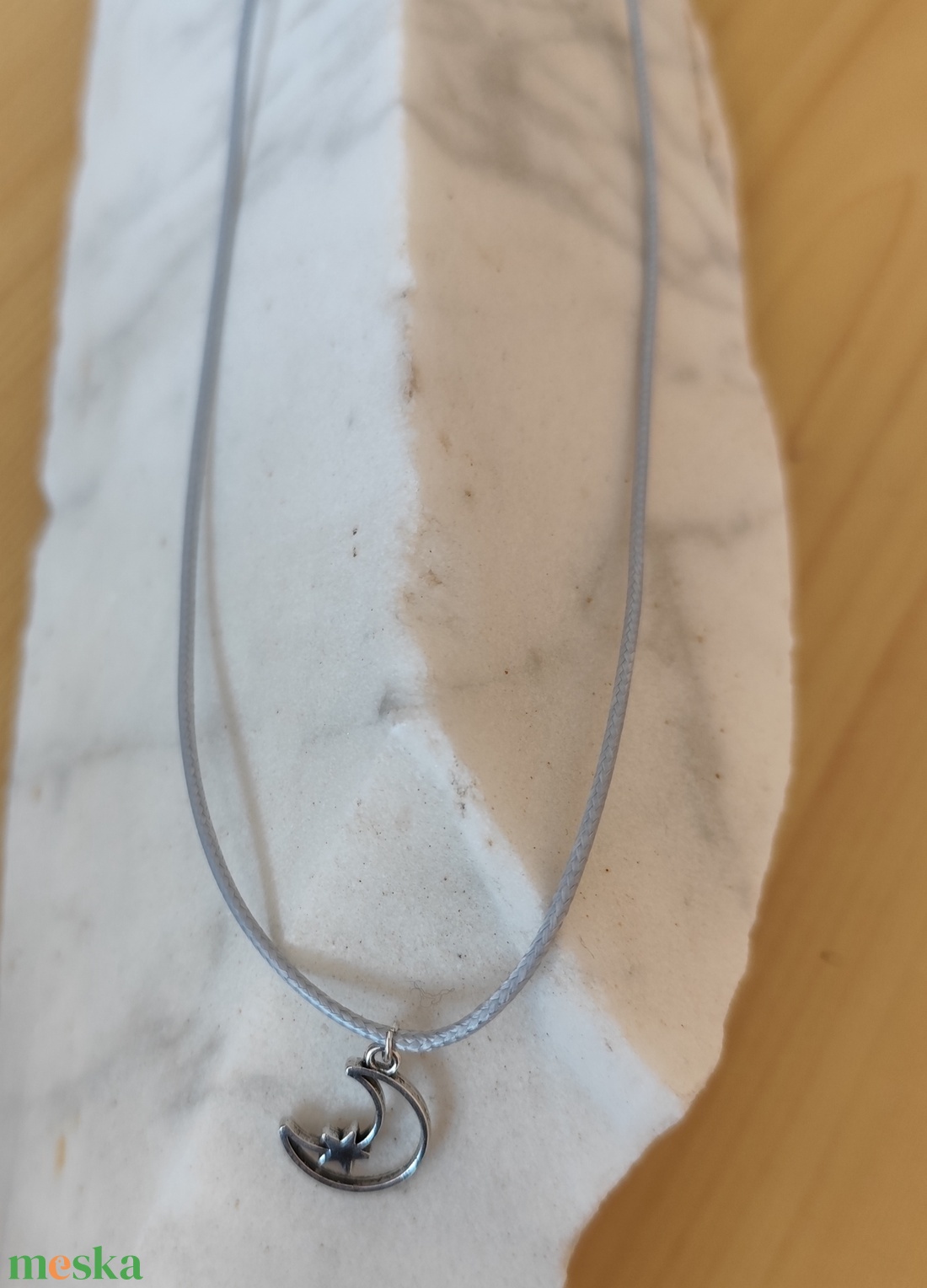 Hold csillggal medálos nyaklánc  - ékszer - nyaklánc - medálos nyaklánc - Meska.hu Hold csillggal medálos nyaklánc  - ékszer - nyaklánc - medálos nyaklánc - Meska.hu