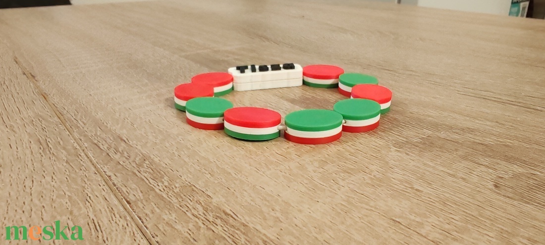 Tisza Nemzeti Karkötő  - ékszer - karkötő - gyöngyös karkötő - Meska.hu