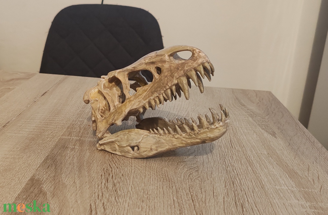 T-Rex �lethű koponya Festett 3D - játék & sport - plüssállat & játékfigura - plüss dínók - Meska.hu