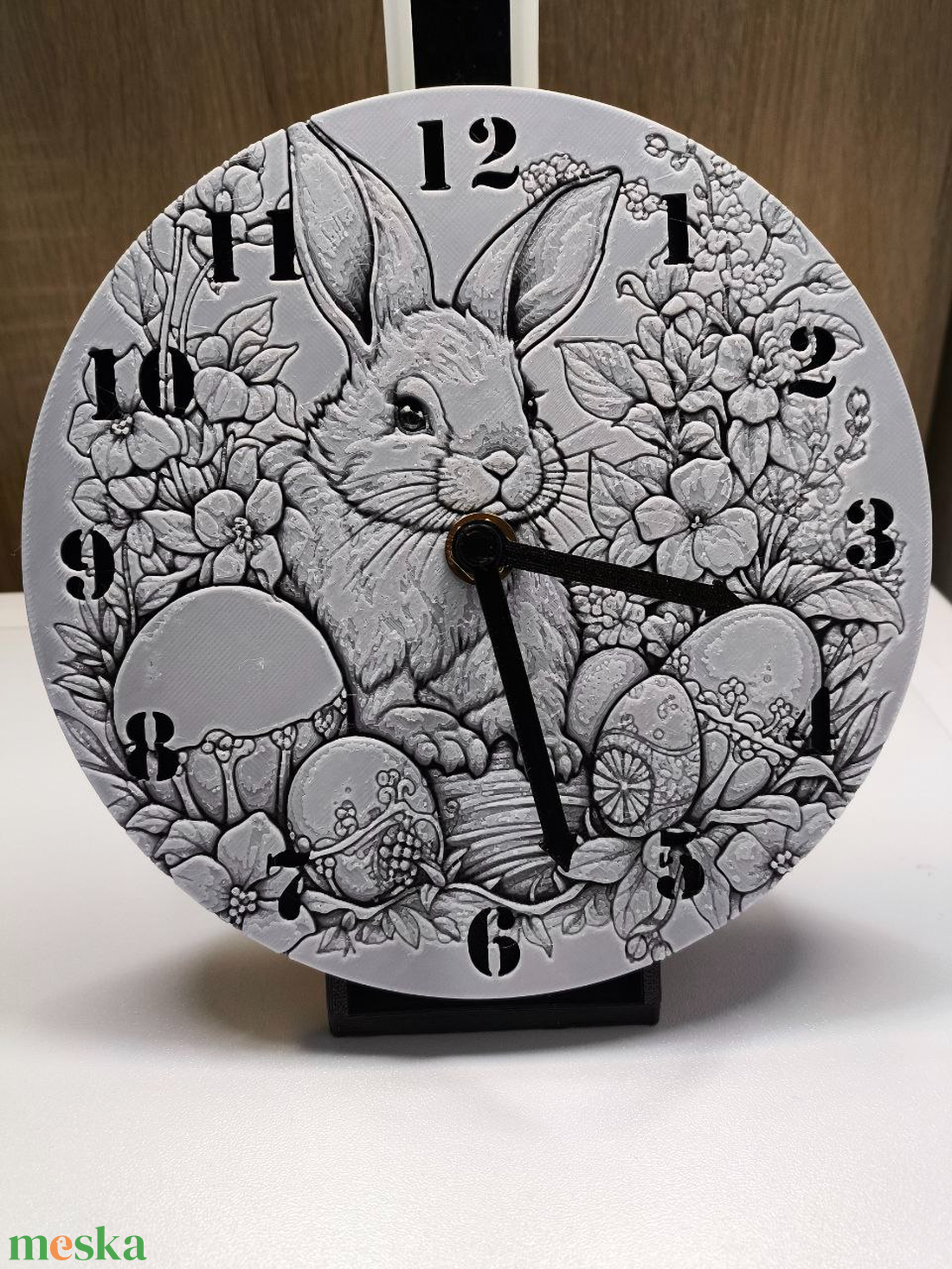 Húsvéti óra nyuszis - otthon & életmód - dekoráció - fali és függő dekoráció - falióra & óra - Meska.hu
