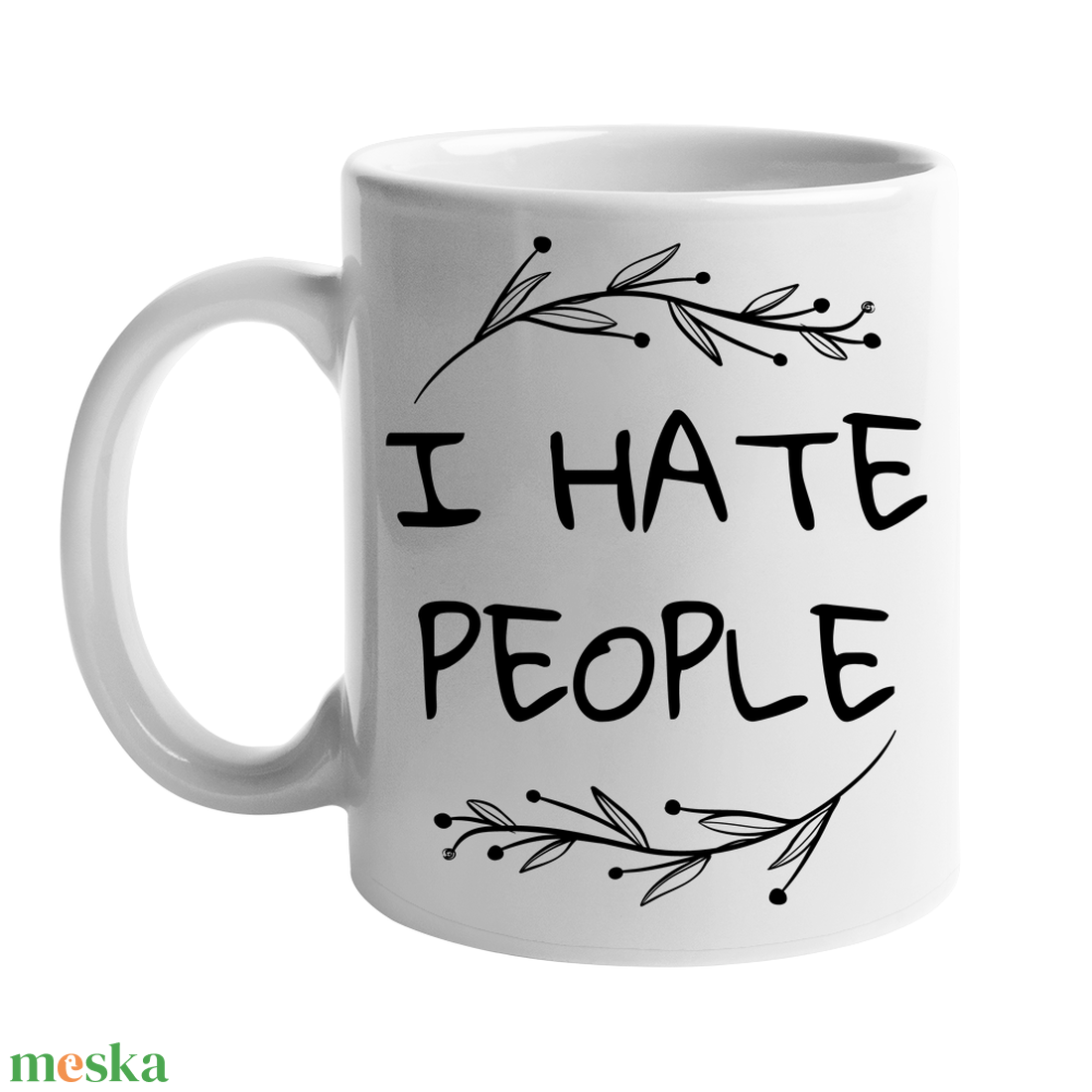 I hate people bögre, 330 ml - otthon & életmód - konyhafelszerelés, tálalás - tálalás - bögre & csésze - Meska.hu