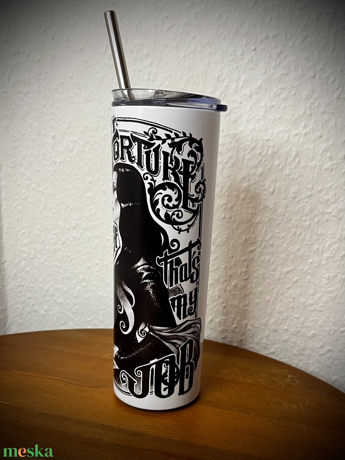 Morticia skinny tumbler 600 ml - otthon & életmód - konyhafelszerelés, tálalás - italos kellékek - kulacsok - Meska.hu Morticia skinny tumbler 600 ml - otthon & életmód - konyhafelszerelés, tálalás - italos kellékek - kulacsok - Meska.hu