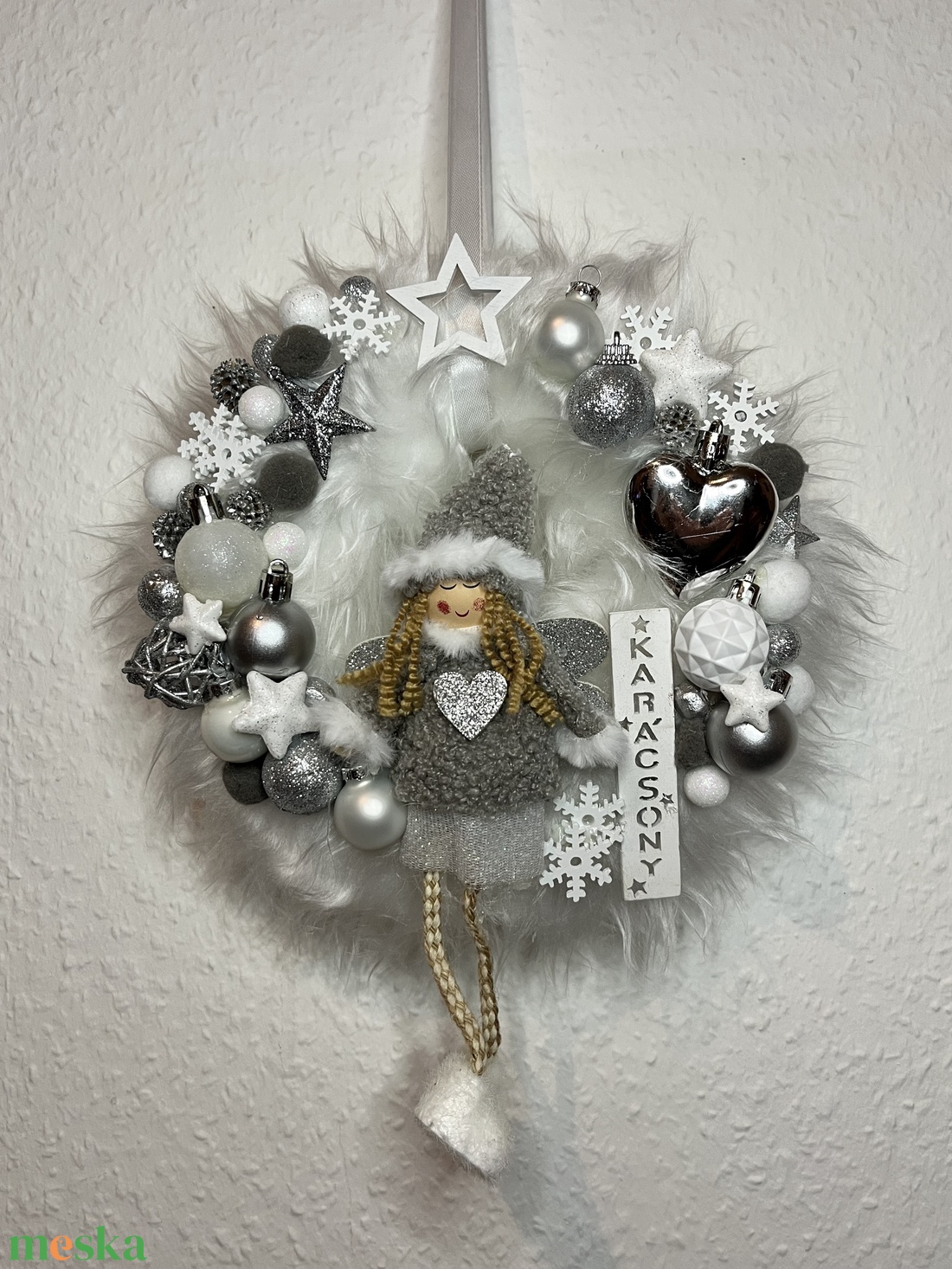 Tündéres ajtódísz  - karácsony - adventi díszek - adventi ajtódísz - Meska.hu