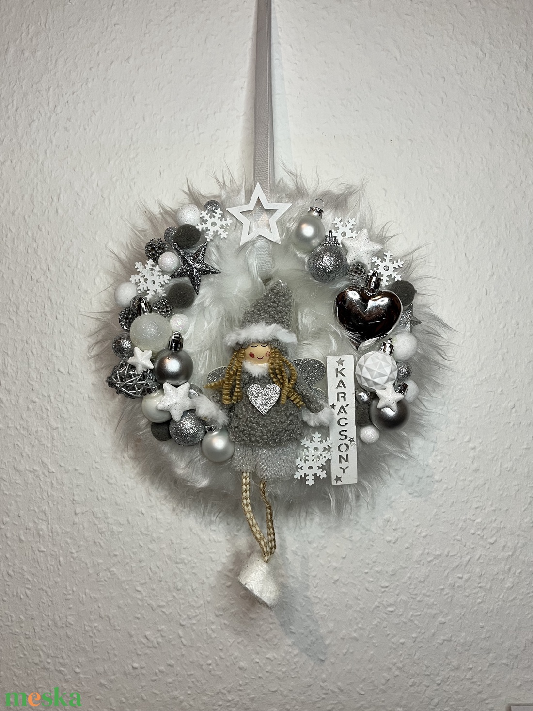 Tündéres ajtódísz  - karácsony - adventi díszek - adventi ajtódísz - Meska.hu