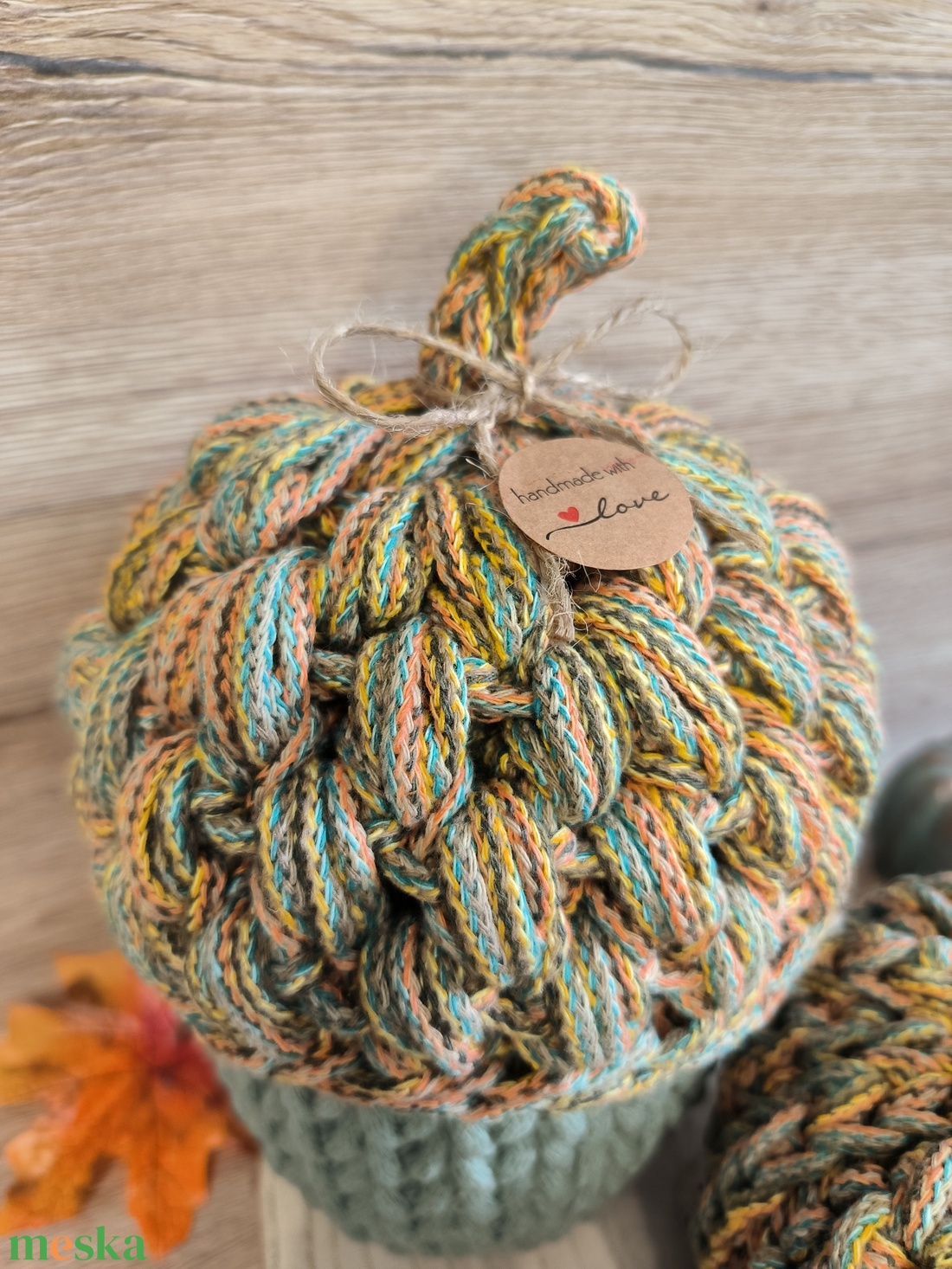 Rusztikus makk tároló és tök szett - otthon & életmód - dekoráció - asztal és polc dekoráció - asztaldísz - Meska.hu