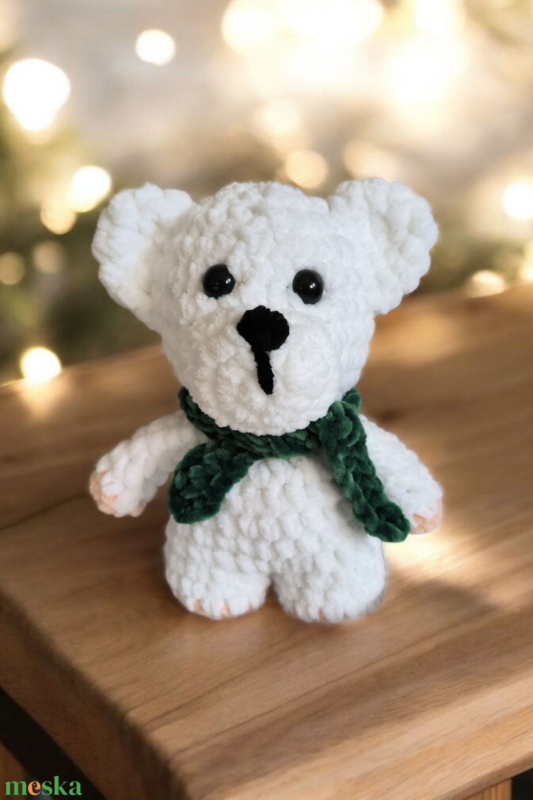 Horgolt plüss jegesmackó kicsi - karácsony - mikulás - mikulás ajándékok - Meska.hu