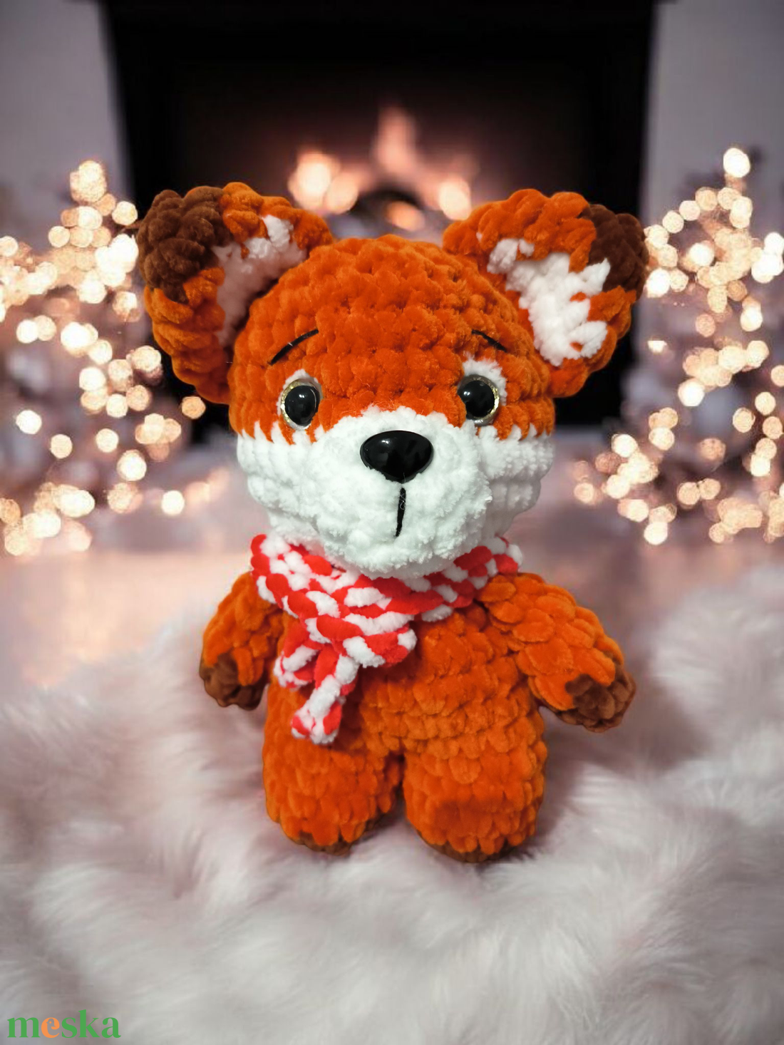 Horgolt plüss róka és nyuszi - karácsony - mikulás - mikulás ajándékok - Meska.hu