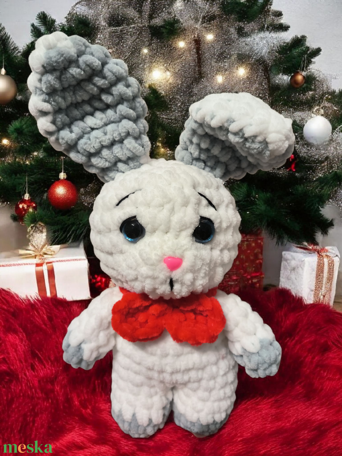 Horgolt plüss róka és nyuszi - karácsony - mikulás - mikulás ajándékok - Meska.hu