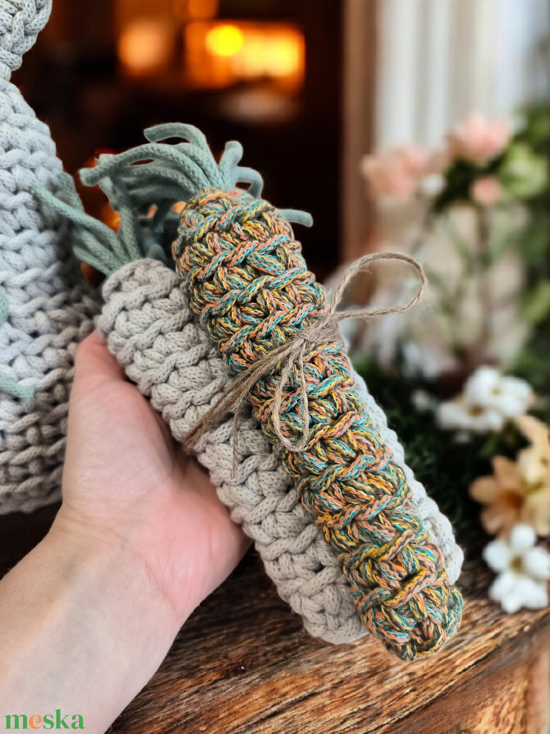 Húsvéti horgolt szett (7 db-os) - otthon & életmód - dekoráció - húsvéti asztaldíszek - Meska.hu