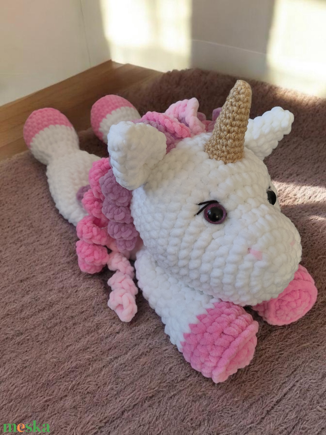 Unikornis szundipajti  - játék & sport - plüssállat & játékfigura - plüss mesefigurák - Meska.hu