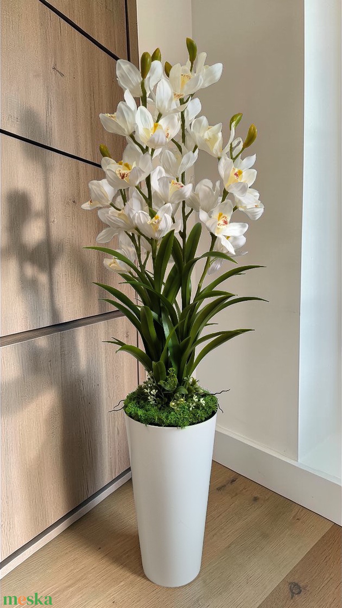 Mű csónakorchidea dekoráció - otthon & életmód - virágdekoráció - virágok - virágbox - Meska.hu