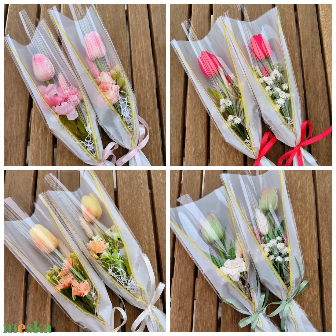 Tulipános kedvesség  - otthon & életmód - virágdekoráció - virágok - virágcsokor - Meska.hu