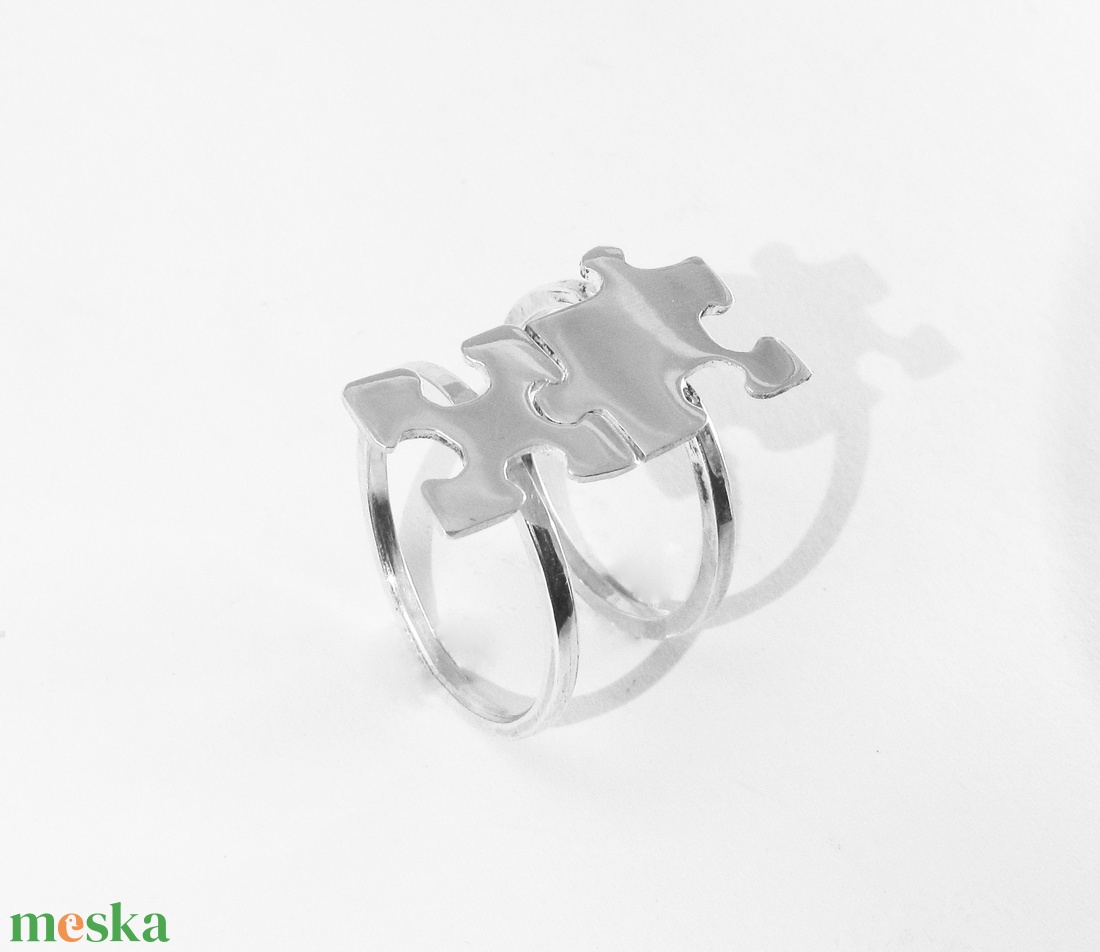 Puzzle, kirakó páros gyűrű - ékszer - gyűrű - figurális gyűrű - Meska.hu Puzzle, kirakó páros gyűrű - ékszer - gyűrű - figurális gyűrű - Meska.hu