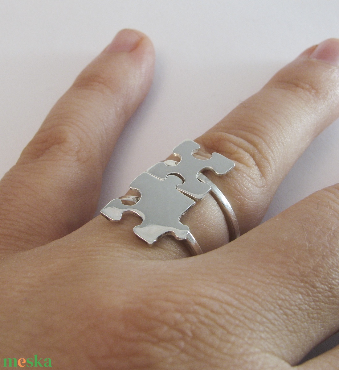 Puzzle, kirakó páros gyűrű - ékszer - gyűrű - figurális gyűrű - Meska.hu Puzzle, kirakó páros gyűrű - ékszer - gyűrű - figurális gyűrű - Meska.hu