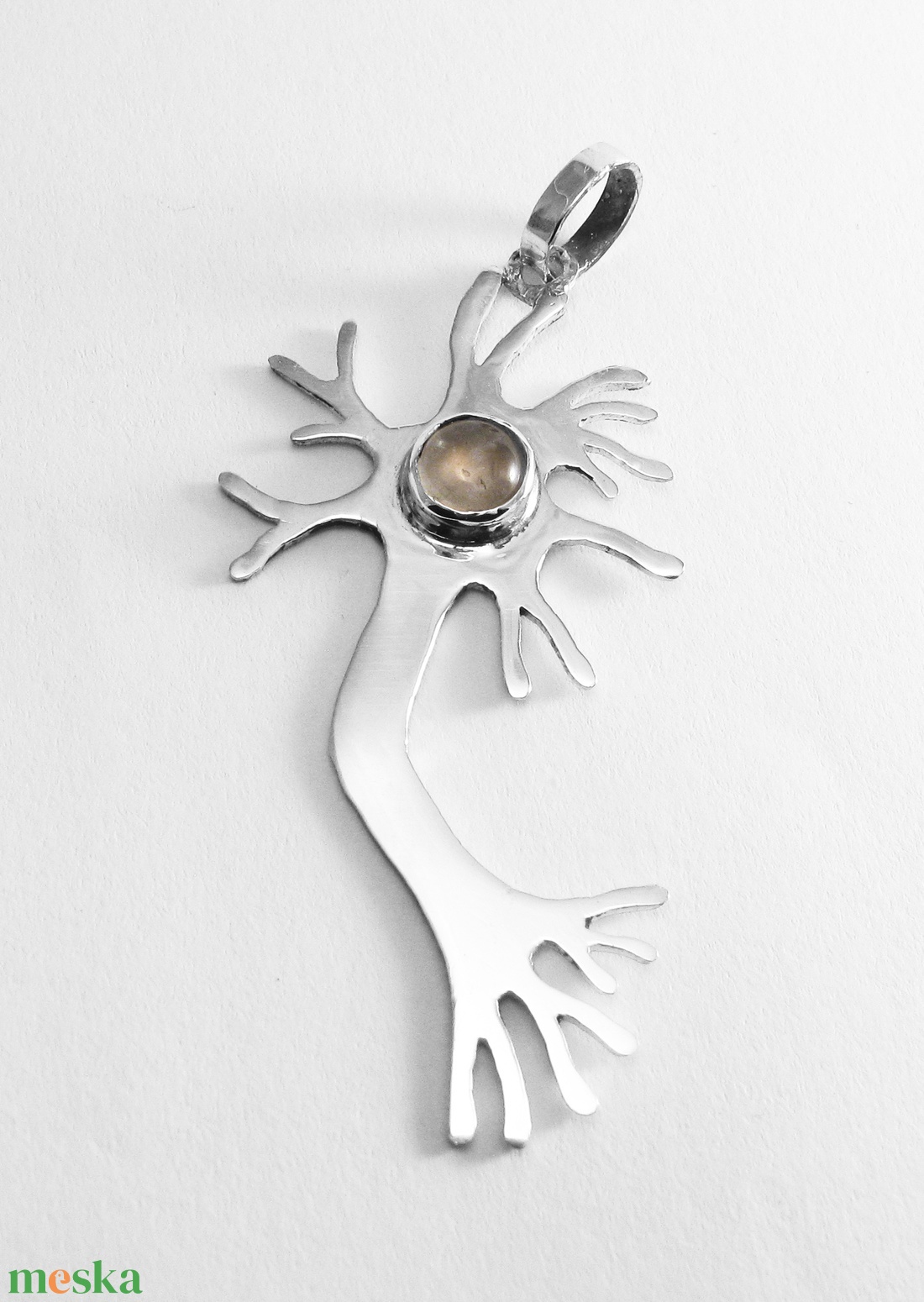 Neuron / idegsejt medál rózsakvarcal - ékszer - nyaklánc - medál - Meska.hu