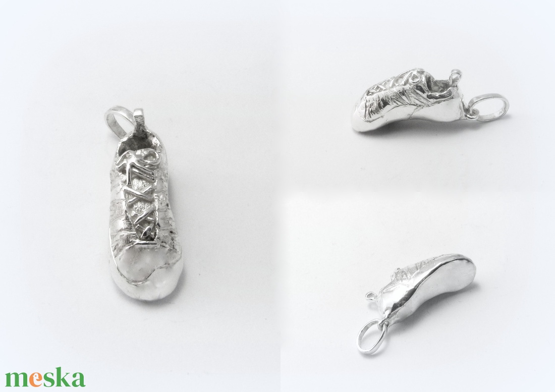 Ezüst mászócipő medál  - ékszer - nyaklánc - medál - Meska.hu
