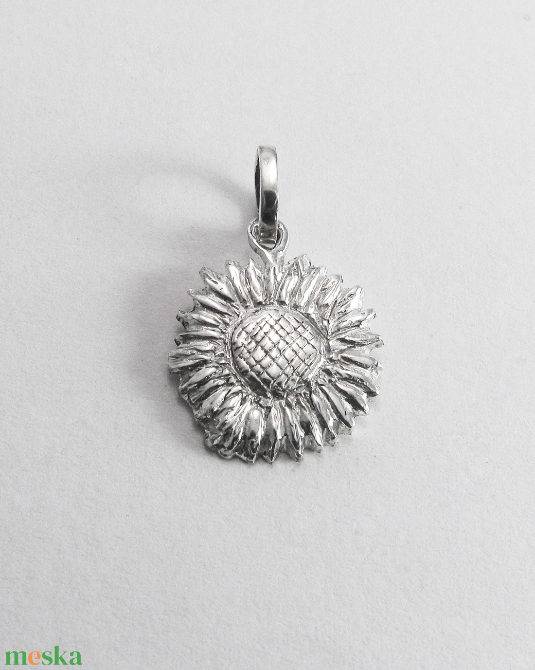 Napraforgó medál ezüst/arany - ékszer - nyaklánc - medálos nyaklánc - Meska.hu