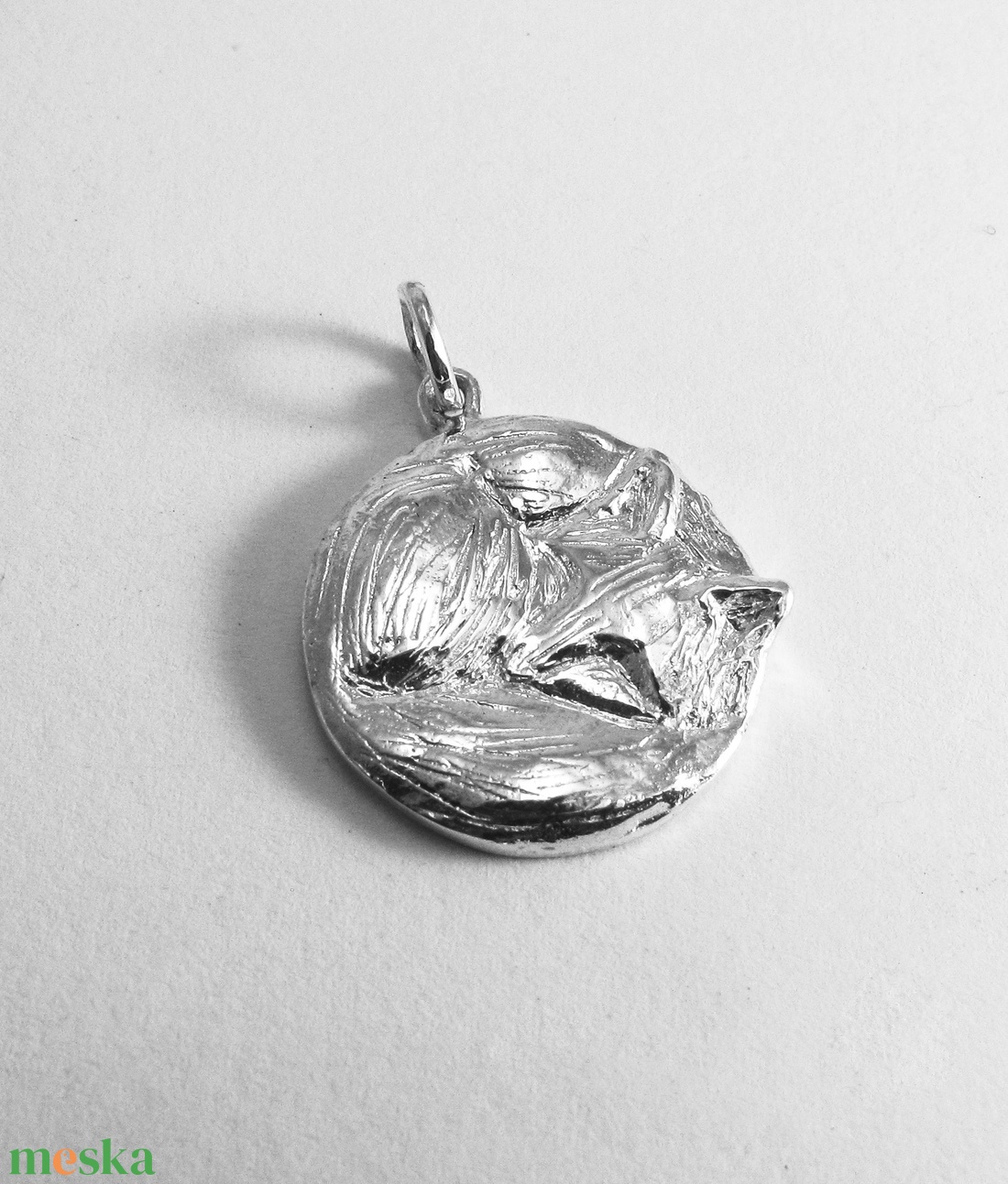 Ezüst róka medál - ékszer - nyaklánc - medálos nyaklánc - Meska.hu