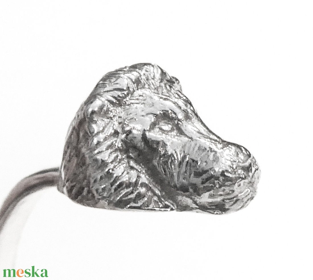 Ezüst oroszlános karkötő, karperec - ékszer - karkötő - karperec - Meska.hu