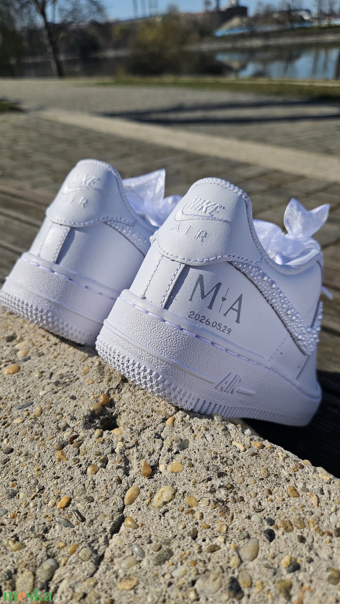Wedding Nike Air Force 1 - egyedi páros esküvői cipő - esküvő - cipő és cipőklipsz - Meska.hu