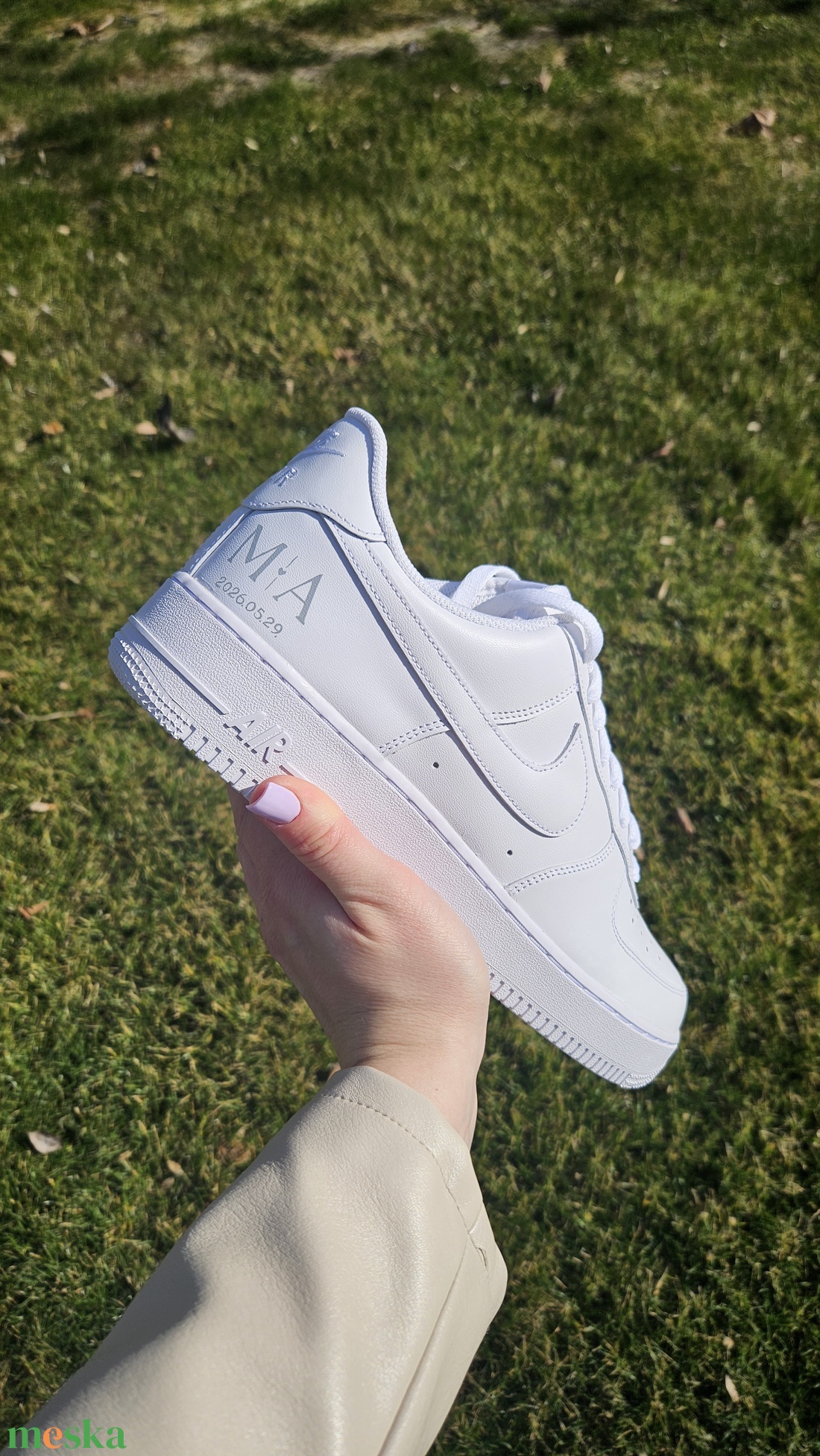 Wedding Nike Air Force 1 - egyedi páros esküvői cipő - esküvő - cipő és cipőklipsz - Meska.hu