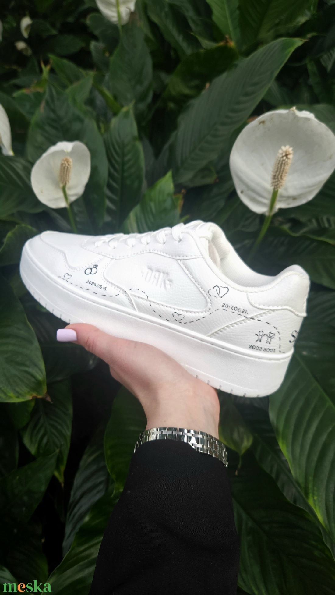 Wedding DRK - páros egyedi esküvői cipő - esküvő - cipő és cipőklipsz - Meska.hu