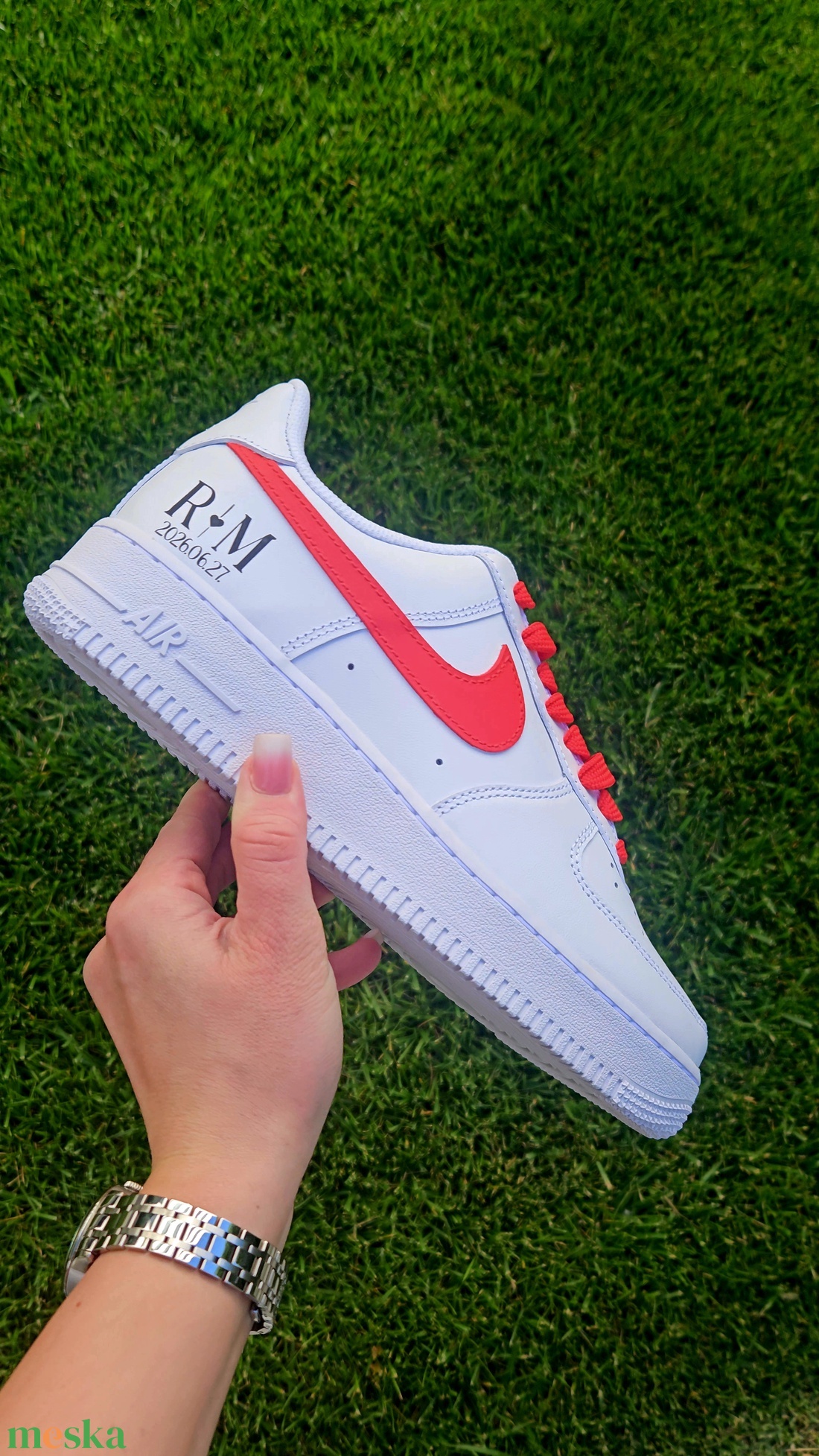 Páros egyedi esküvői cipő - Custom wedding NIKE  - esküvő - cipő és cipőklipsz - Meska.hu