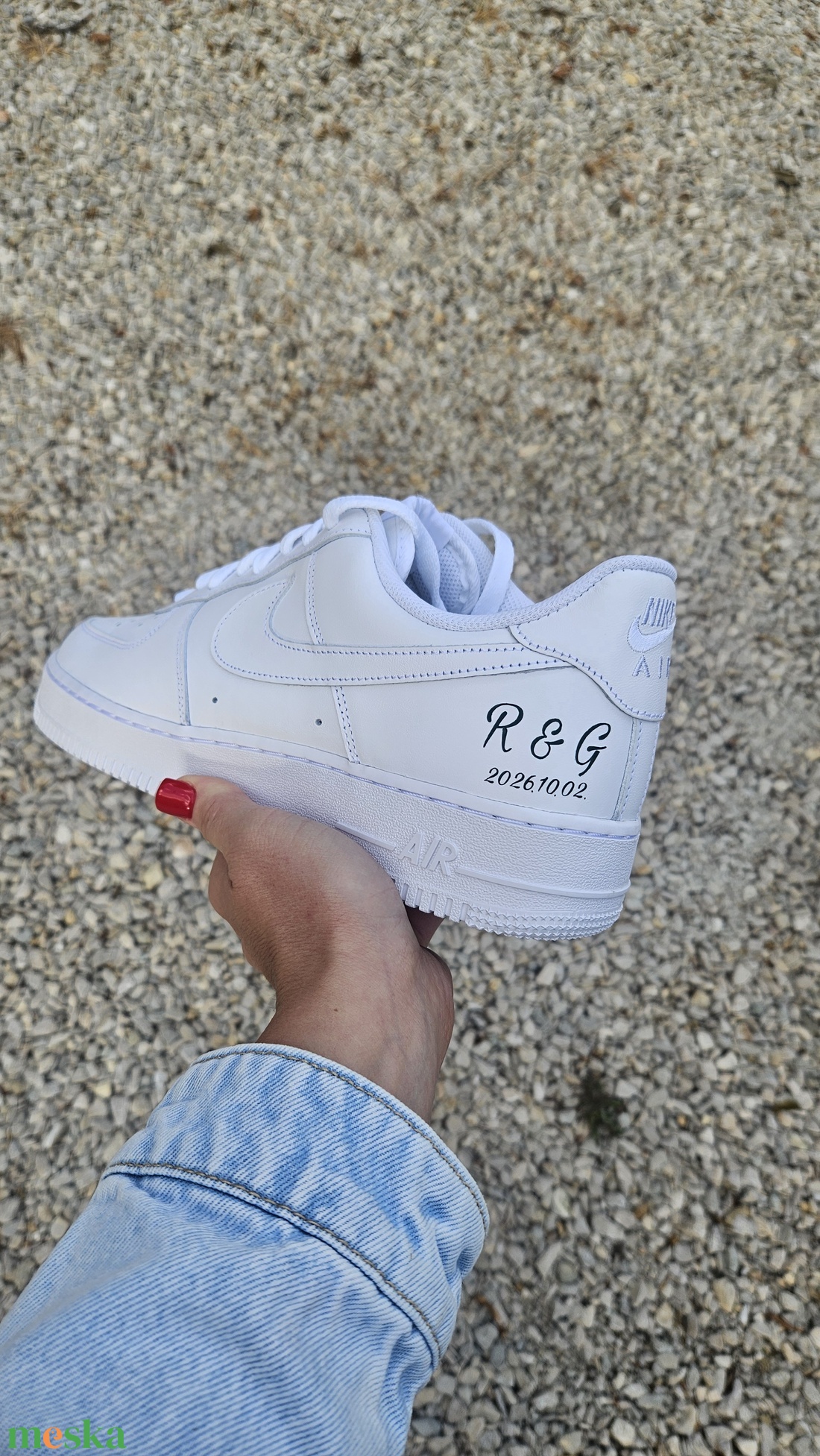 Páros egyedi esküvői cipő - Custom wedding NIKE - esküvő - cipő és cipőklipsz - Meska.hu