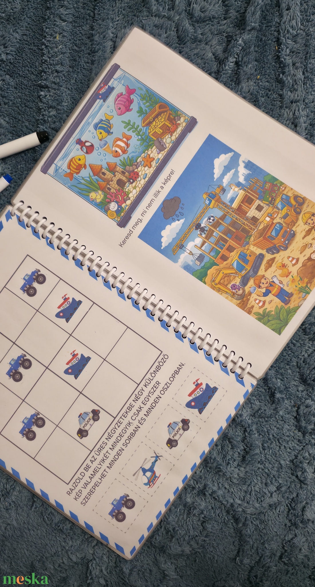 Interaktív fejlesztő füzet  - játék & sport - készségfejlesztő és logikai játék - logikai játékok - Meska.hu