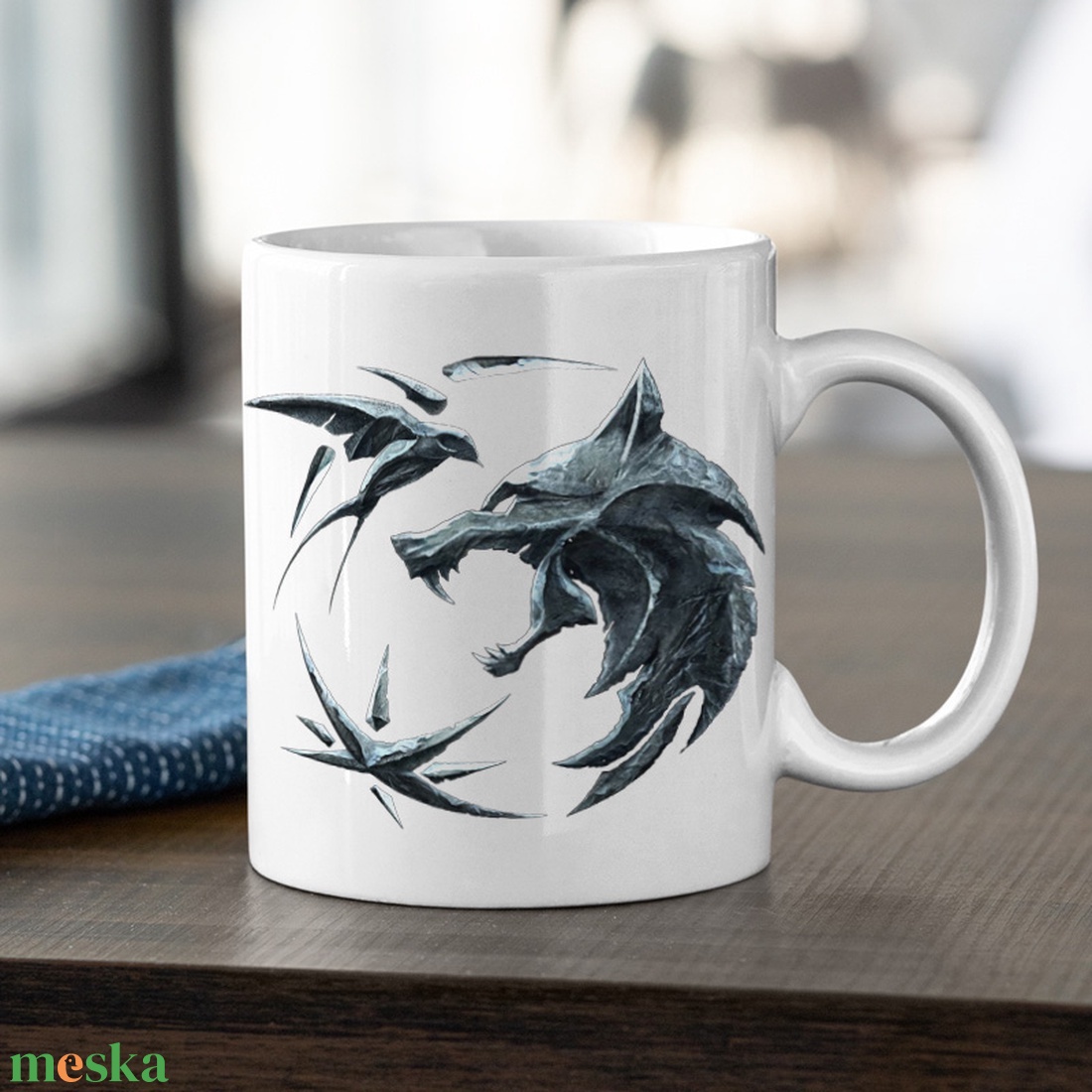 Stranger Things és Vaják Rajongói porcelán bögre - otthon & életmód - konyhafelszerelés, tálalás - tálalás - bögre & csésze - Meska.hu