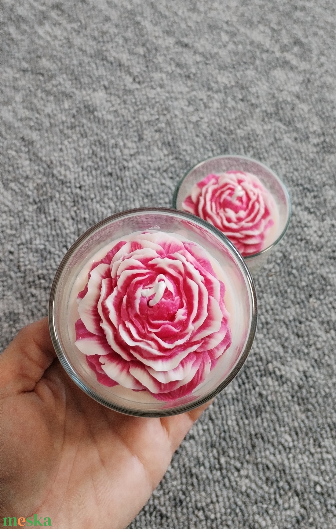 Anyáknapi poharas gyertya - otthon & életmód - gyertya, illat, aroma - gyertya - Meska.hu