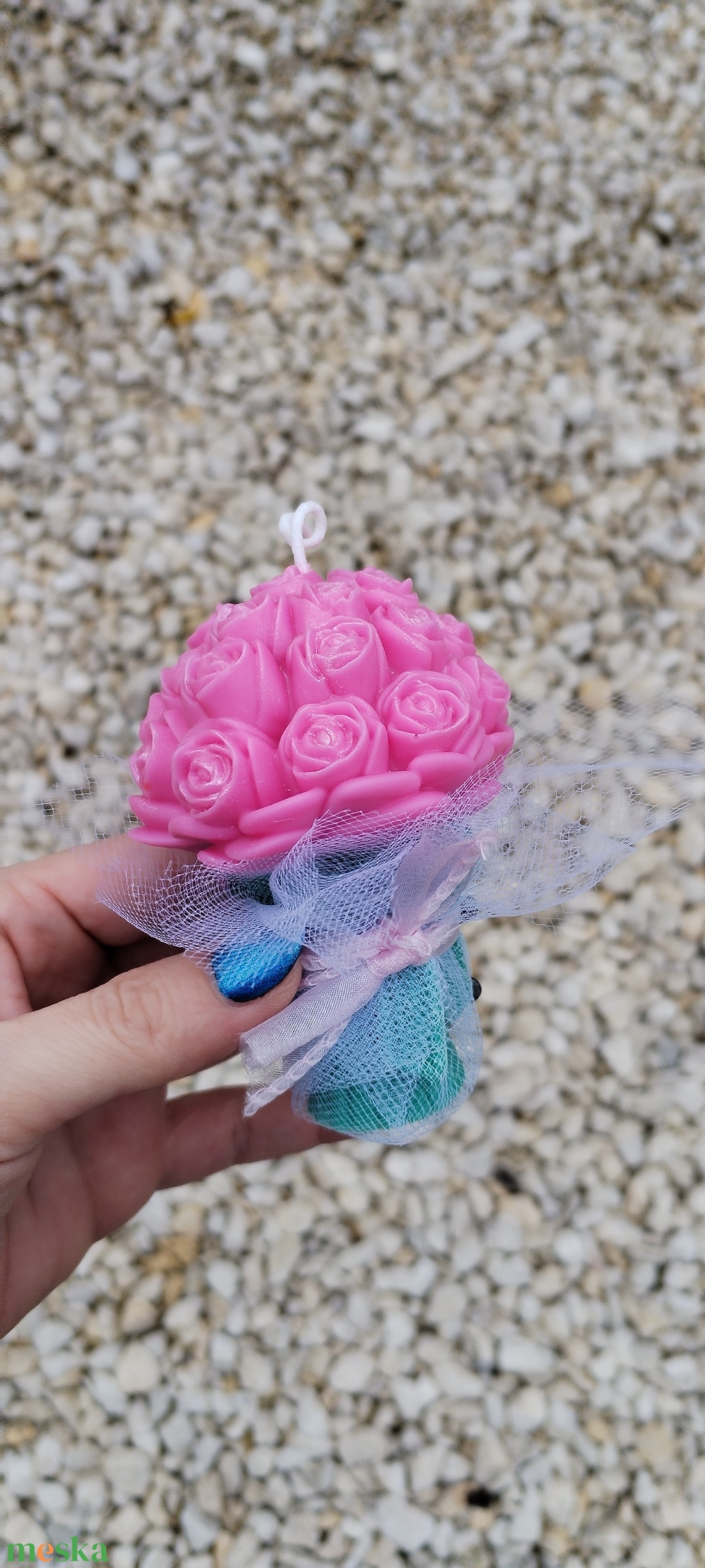 Gyertya rózsa csokrok - otthon & életmód - gyertya, illat, aroma - gyertya - Meska.hu