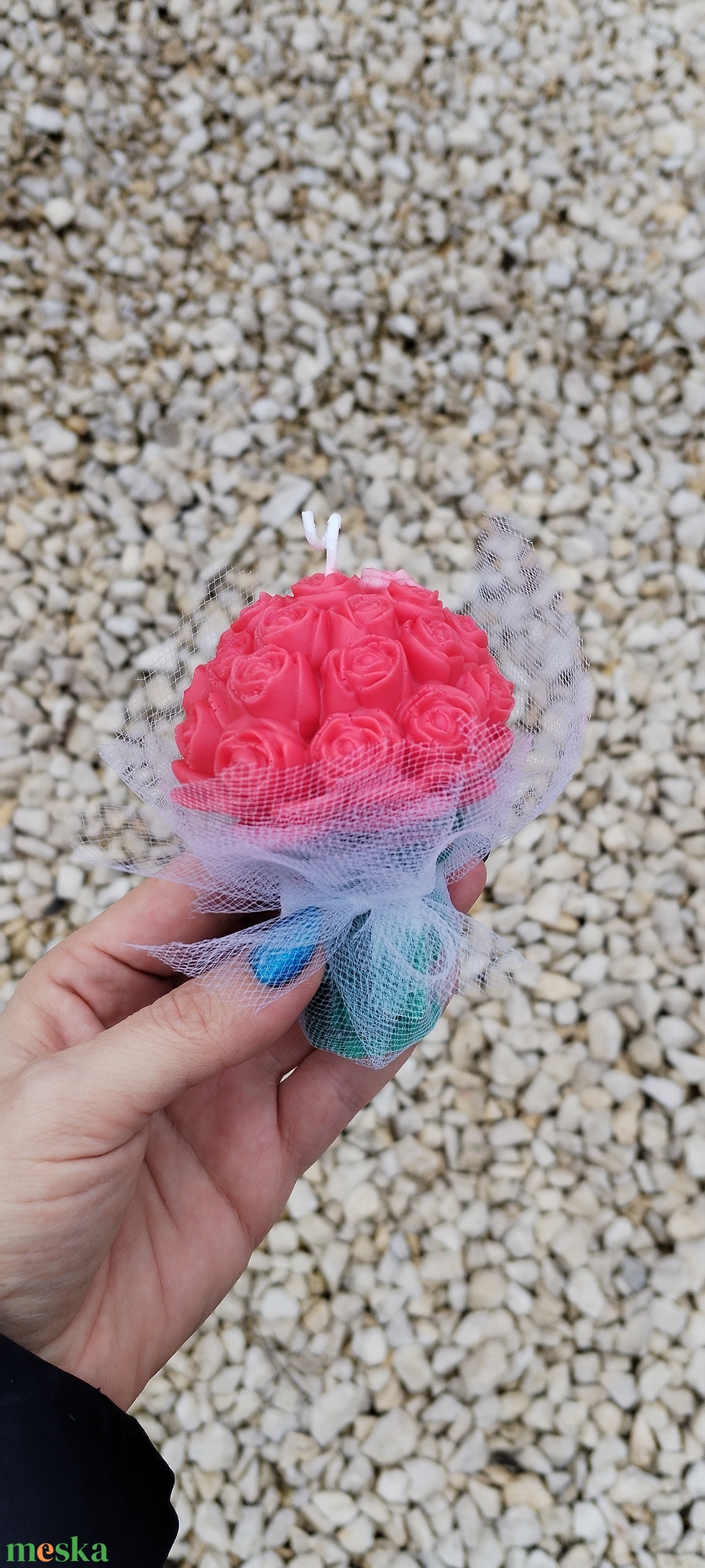 Gyertya rózsa csokrok - otthon & életmód - gyertya, illat, aroma - gyertya - Meska.hu