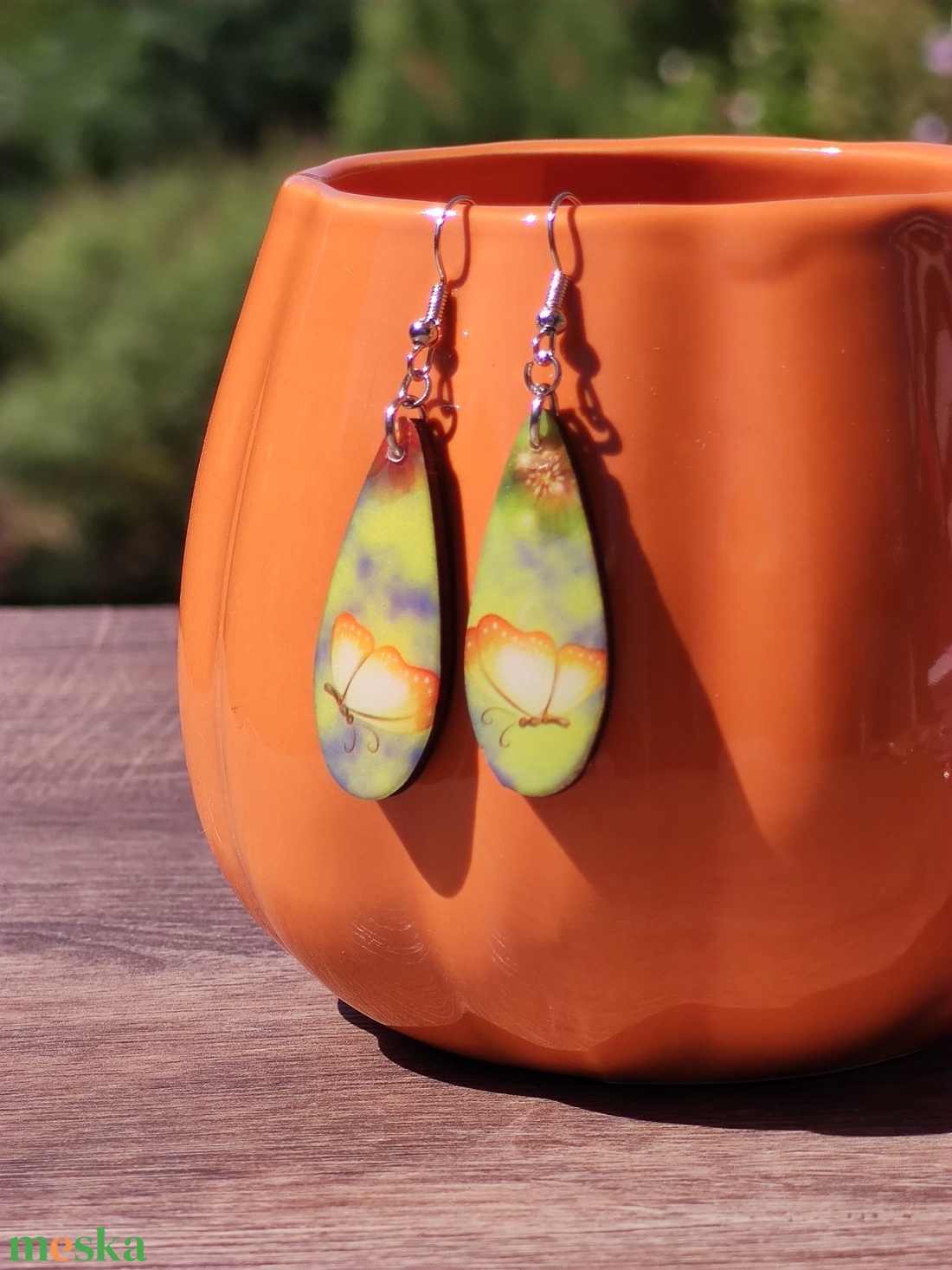 Mintás fülbevaló  decoupage fa fülbevaló - ékszer - fülbevaló - lógó csepp fülbevaló - Meska.hu Mintás fülbevaló  decoupage fa fülbevaló - ékszer - fülbevaló - lógó csepp fülbevaló - Meska.hu