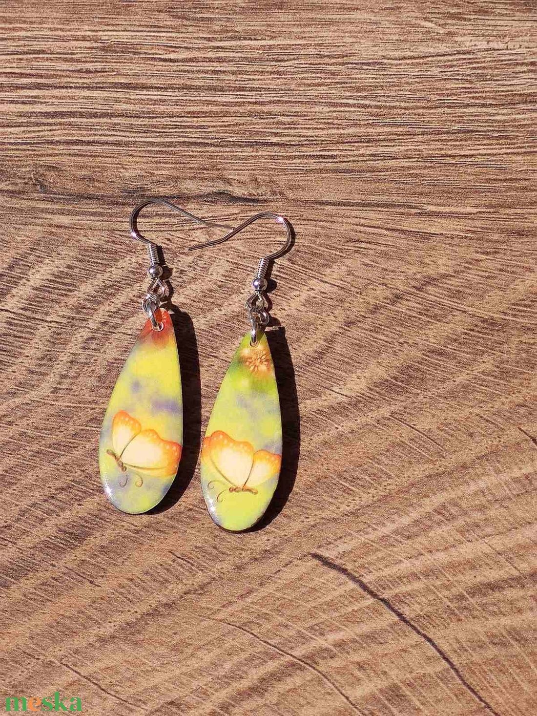 Mintás fülbevaló  decoupage fa fülbevaló - ékszer - fülbevaló - lógó csepp fülbevaló - Meska.hu Mintás fülbevaló  decoupage fa fülbevaló - ékszer - fülbevaló - lógó csepp fülbevaló - Meska.hu