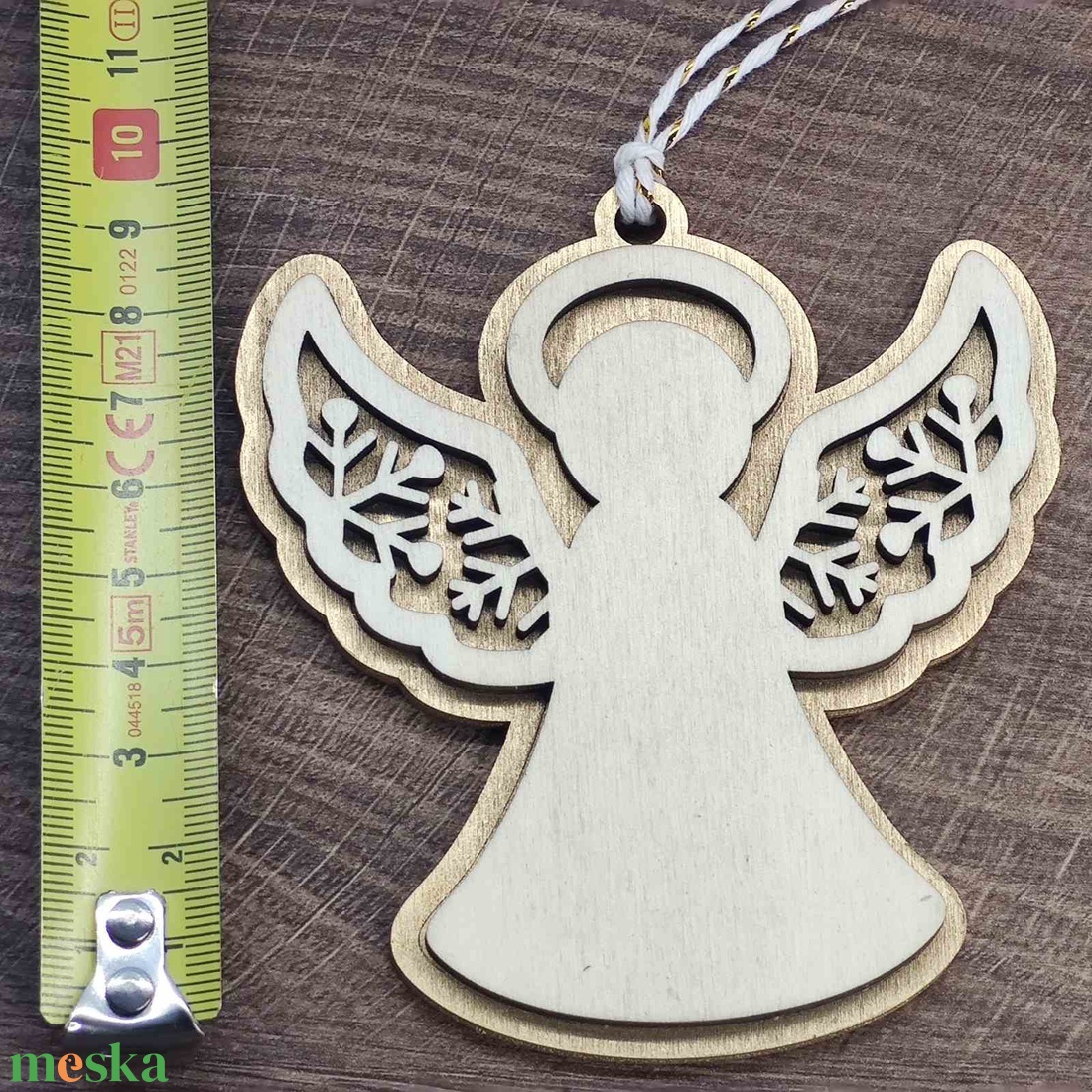 Karácsonyi angyal - karácsonyfadísz - karácsony - karácsonyi lakásdekoráció - karácsonyi manók, figurák - Meska.hu
