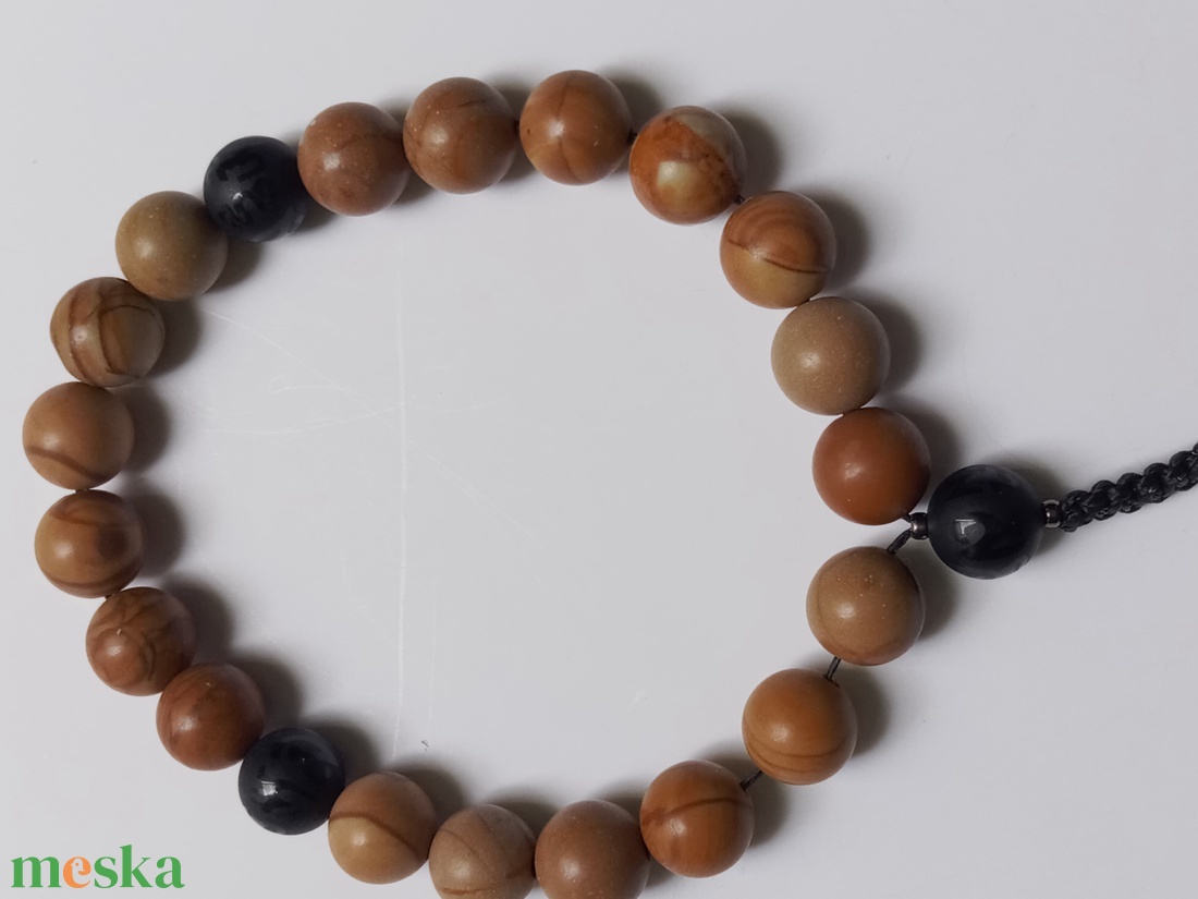 Wood lace-OM MANI PADME HUM 21 szemes UNISZEX mala/karkötő - otthon & életmód - dekoráció - spiritualitás - mala - Meska.hu