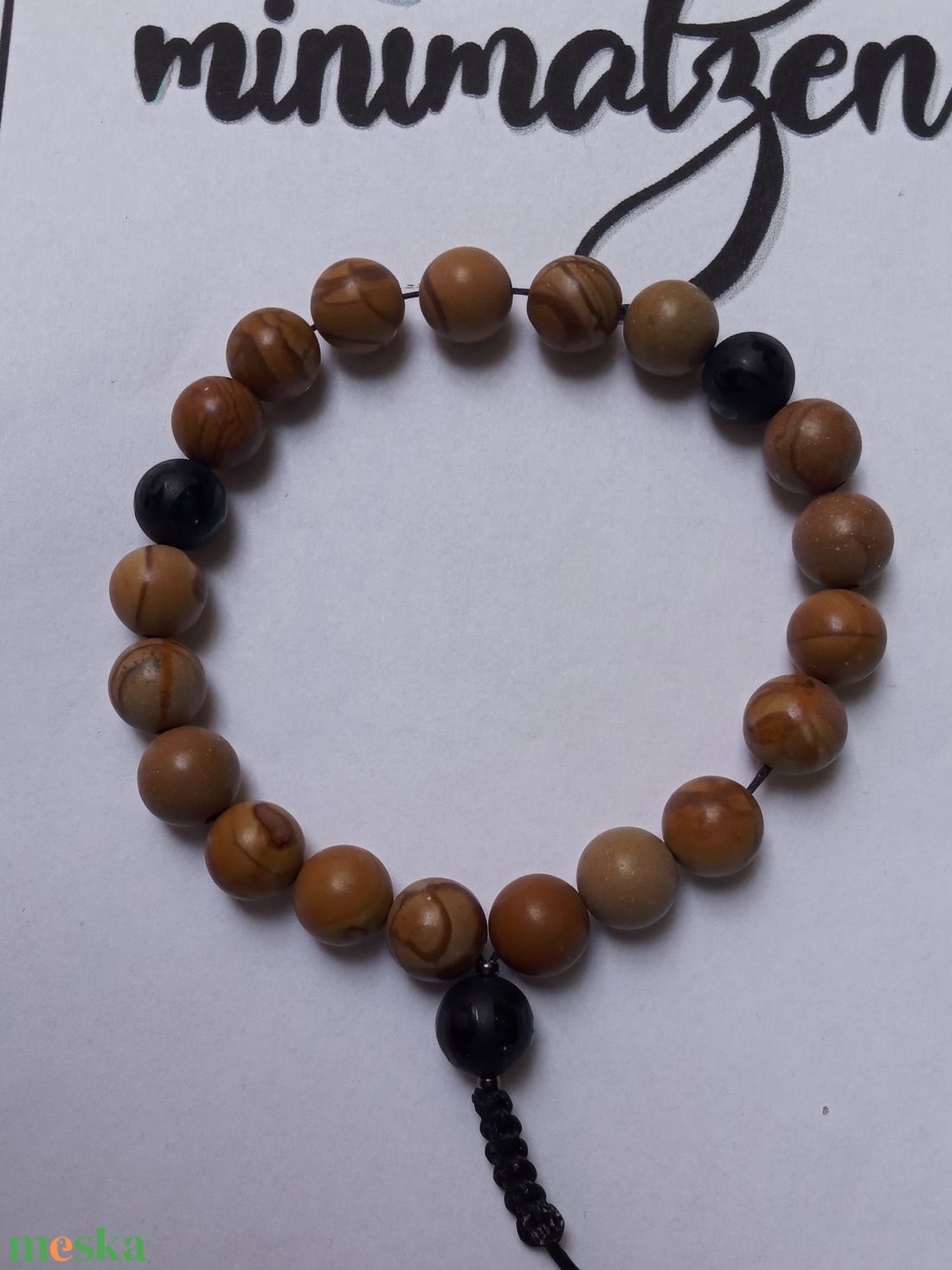 Wood lace-OM MANI PADME HUM 21 szemes UNISZEX mala/karkötő - otthon & életmód - dekoráció - spiritualitás - mala - Meska.hu