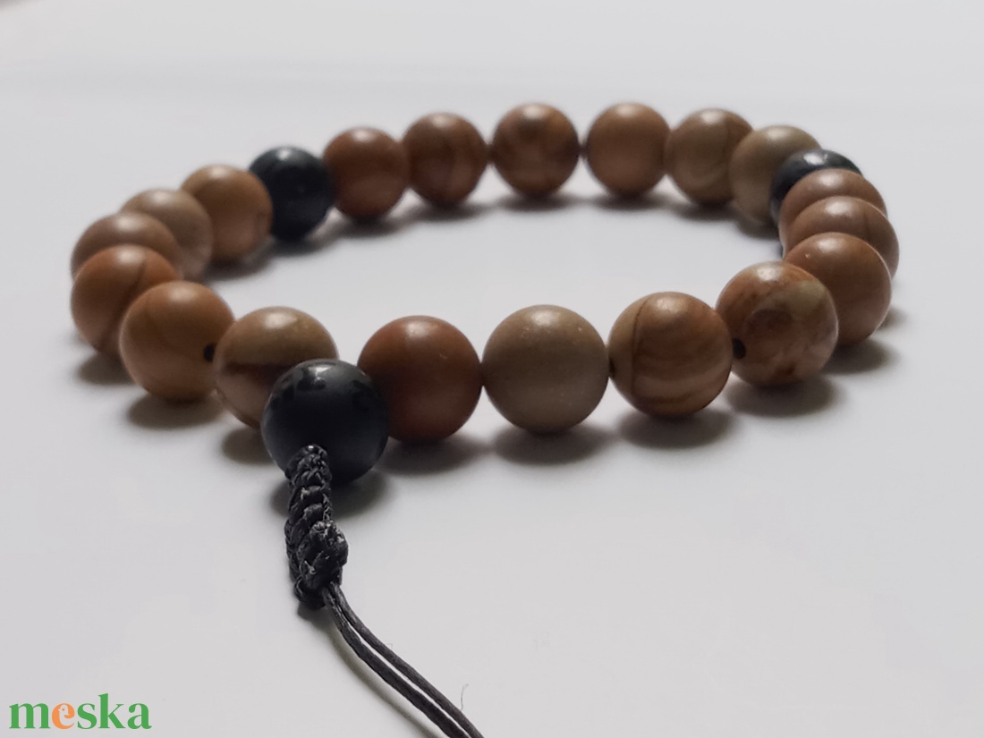 Wood lace-OM MANI PADME HUM 21 szemes UNISZEX mala/karkötő - otthon & életmód - dekoráció - spiritualitás - mala - Meska.hu