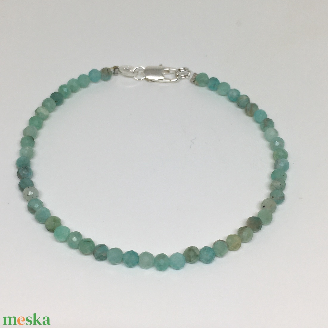 Larimar - Delfinkő minimál karkötő - ékszer - karkötő - gyöngyös karkötő - Meska.hu