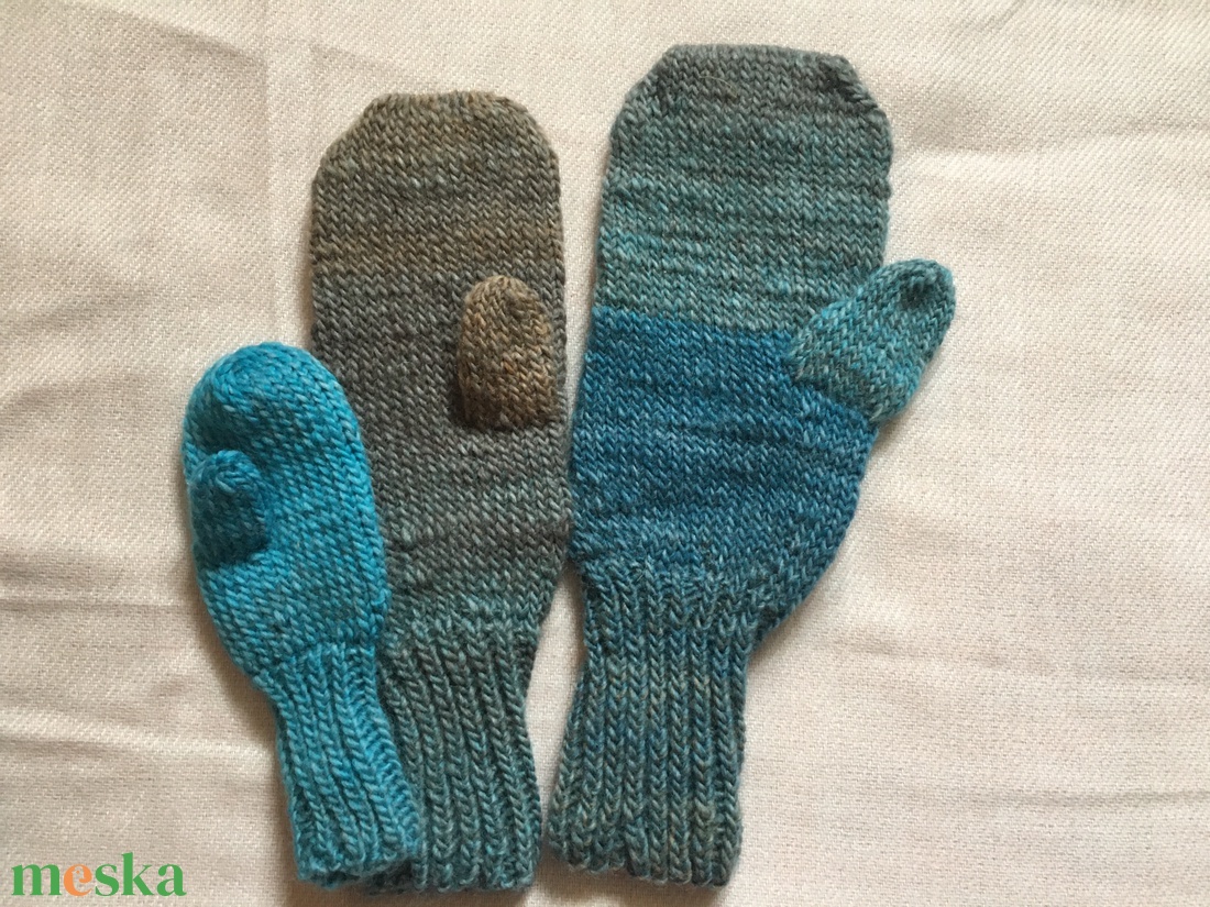 Családi páros kesztyű - ruha & divat - páros szett - női-férfi páros szett - Meska.hu