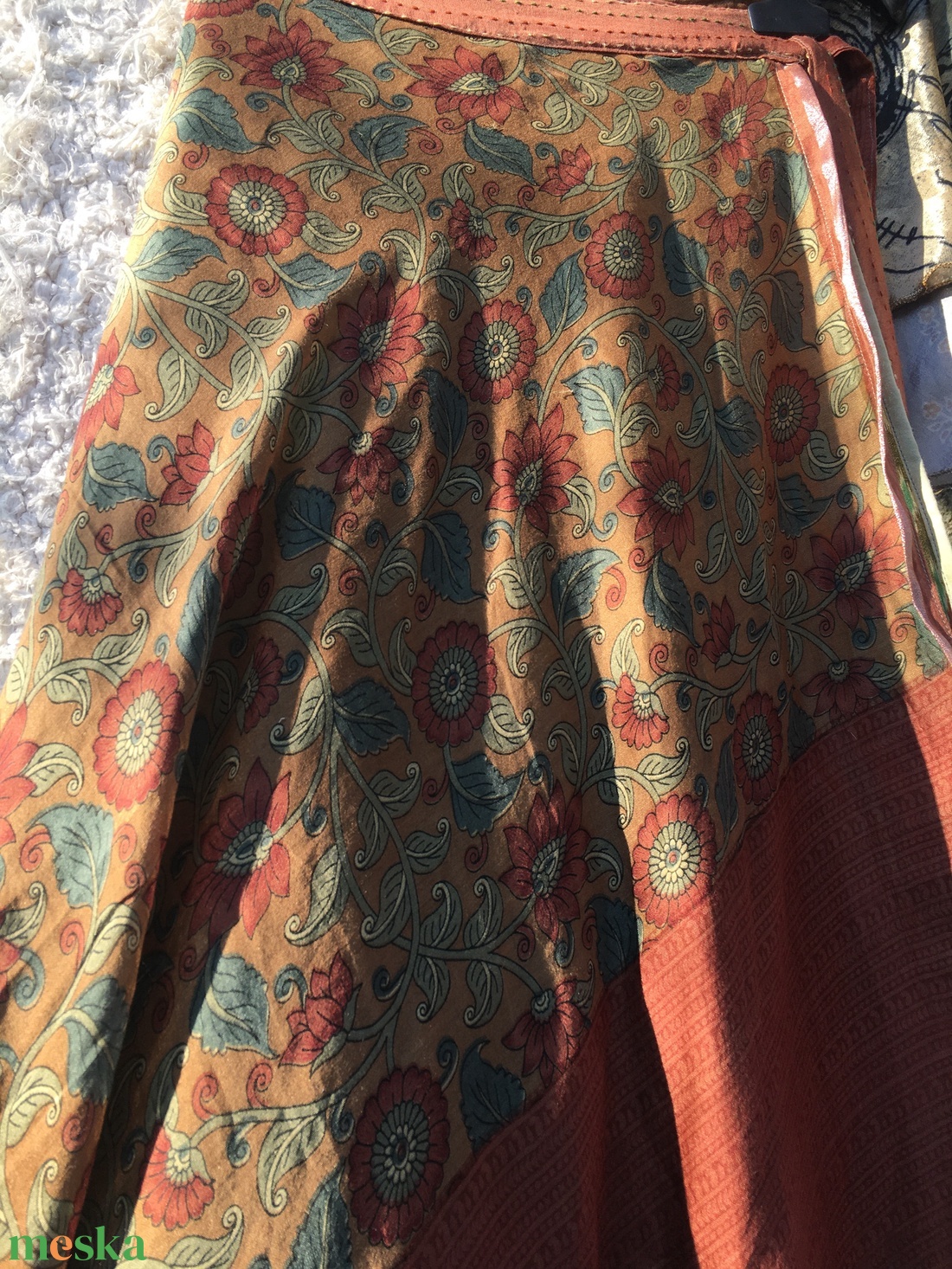 Flóra - pamut lapszoknya 2in1 - ruha & divat - női ruha - szoknya - Meska.hu