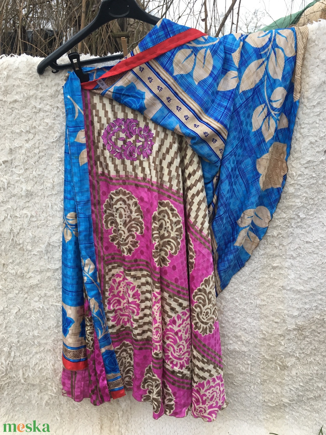 ÓPERENCIÁS TENGER - 2in1 szári lapszoknya  - ruha & divat - női ruha - szoknya - Meska.hu