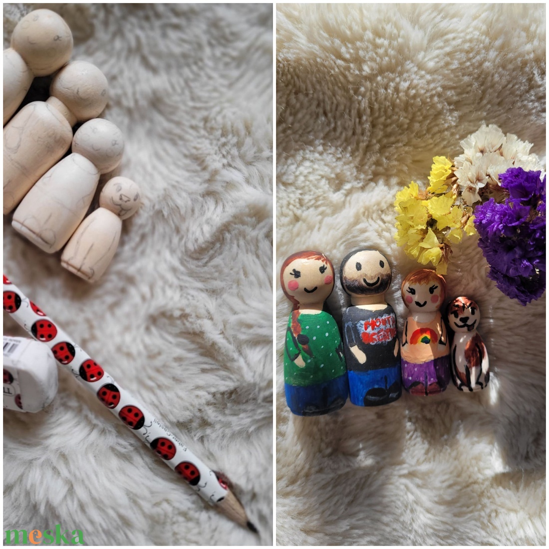Peg Dolls - Fesd meg a családot! - diy (csináld magad) - egységcsomag - Meska.hu Peg Dolls - Fesd meg a családot! - diy (csináld magad) - egységcsomag - Meska.hu