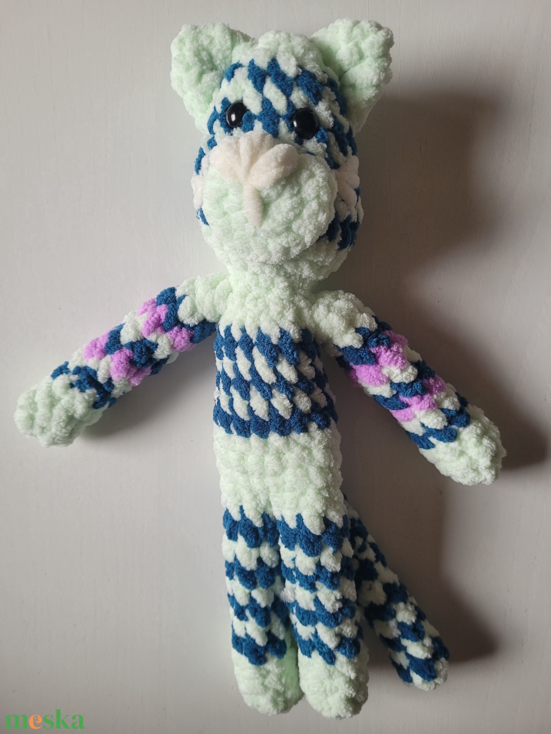 Plüss cica - játék & sport - plüssállat & játékfigura - cica - Meska.hu